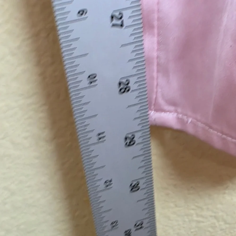 Juicy Couture Pink Satin Sleepwear Pants Rhinestone‎ Logo Wide Leg Size M lounge